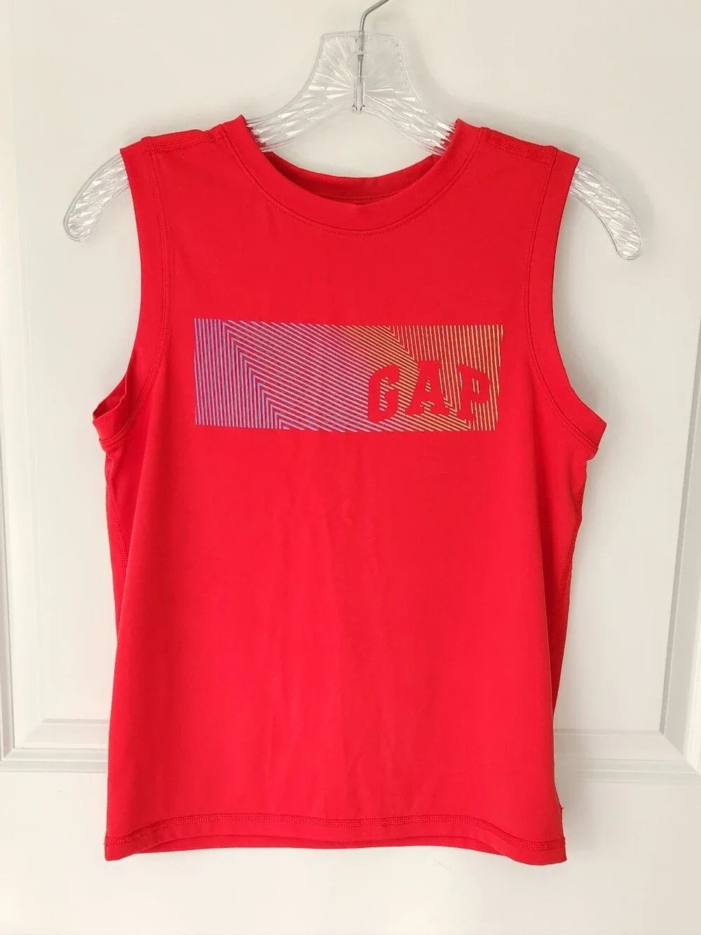 GapFit Kids Red Activewear Muscle Tank Top - Size L (10)